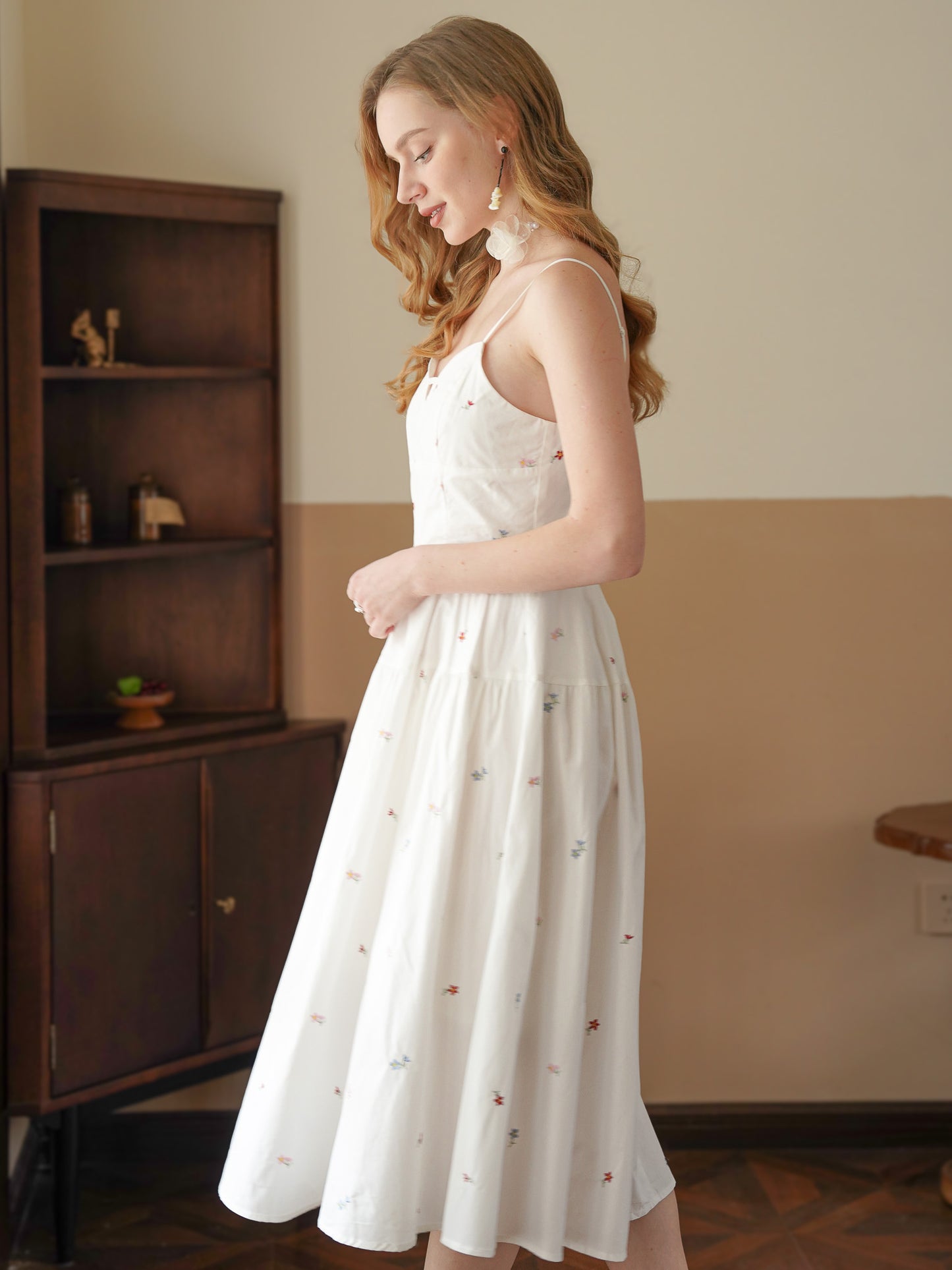 Cotton Embroidered Summer Dress