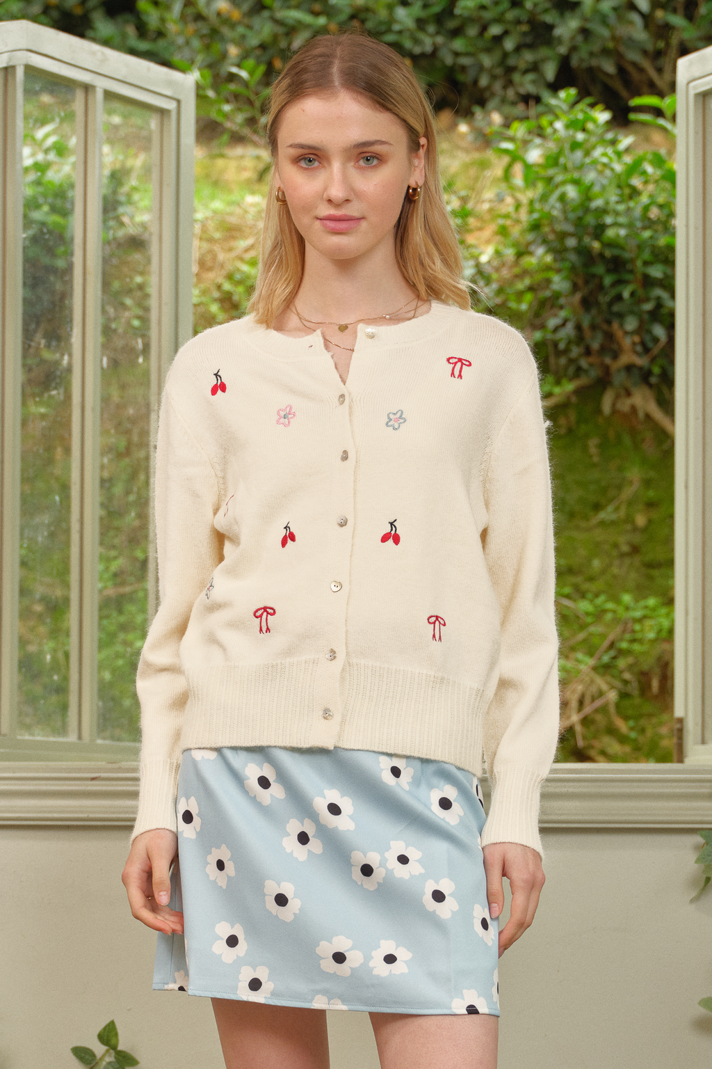 Sweetly Embroidered Knit Cardigan – Rosie Posie