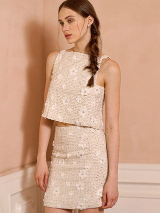 Sequined Beaded Two-Piece Set