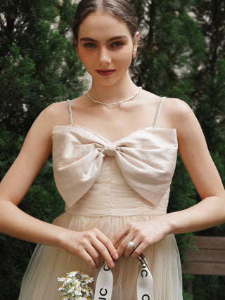 Tulle Bow Cocktail Dress