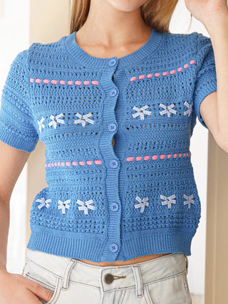 Short Sleeve Knit Top