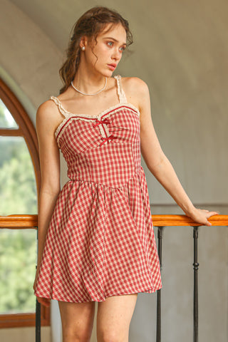 Gingham Babydoll Dress