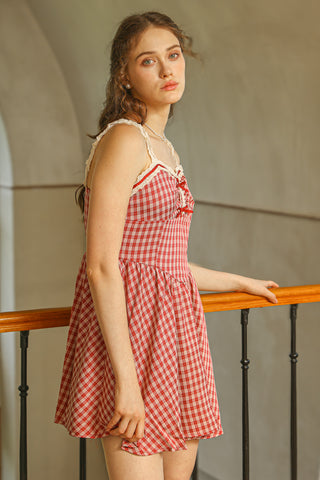 Gingham Babydoll Dress