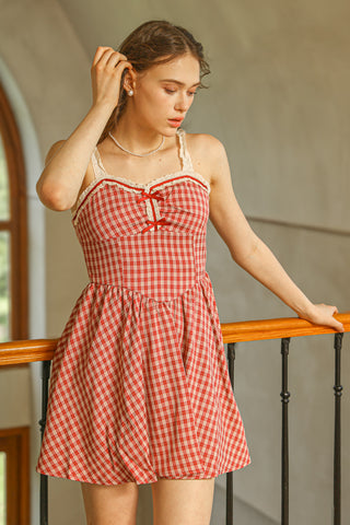 Gingham Babydoll Dress