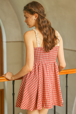 Gingham Babydoll Dress