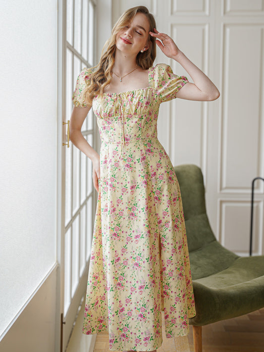 Vintage Garden Party Midi Dress
