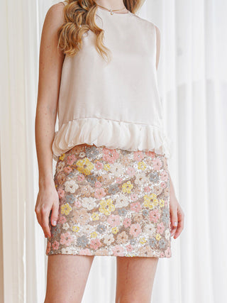 Sequin Mini Skirt