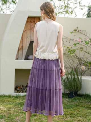 Lavender Dream Tulle Midi Skirt