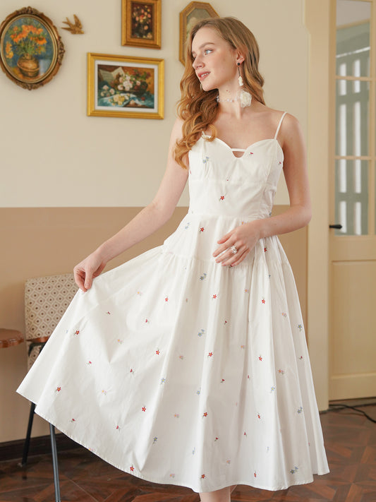 Cotton Embroidered Summer Dress