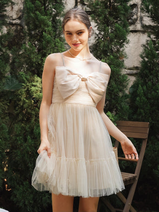Tulle Bow Cocktail Dress