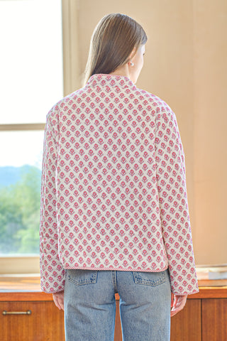 Reversible Floral and Stripe Jacket