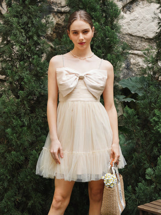 Tulle Bow Cocktail Dress
