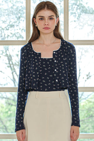 Floral Knit Cardigan and Tank Set